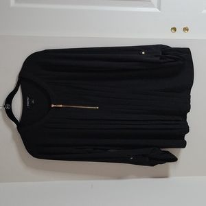 NWOT Dress barn blouse Half Zipper Popover Top